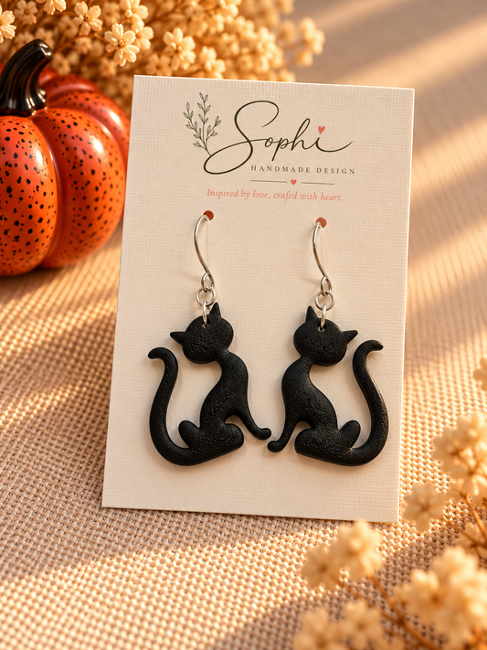 #🎃 Halloween | Gato Preto Elegante